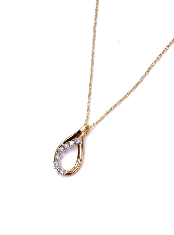 Yellow Gold Diamond Necklace A330B389032