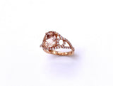 Large Oval Morganite and Diamond Ring by Pe Jay Creations C070FD12013