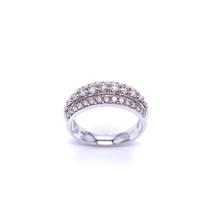 Lovely Diamond Band in White Gold A330B284227