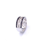 Cordova Black and White Diamond Ring A009B7153BD