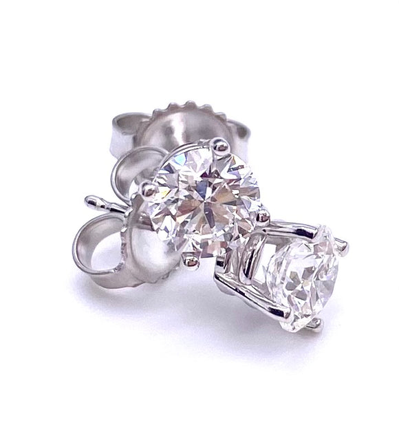 Lab Created Diamond Studs 2.03 Carats Total Weight A7972.03