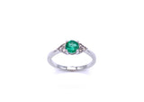 Emerald Ring With Diamond Accents C245HDR1170EWB