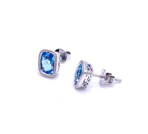 Blue Topaz Earrings F087E2854W