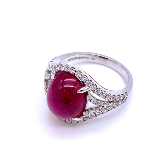 Stunning Rubellite and Diamond Ring by Cordova A0092016RB