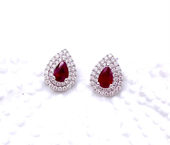 Stunning Ruby Earrings A0930E1975-1