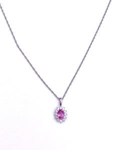Pink Sapphire Necklace F093UP1974-9 – Farley's