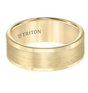 Yellow Triton Tungsten Carbide Wedding Band D00511-2118YELLOW