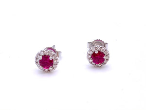 Petite Ruby Earrings by Coast Diamond F038EC30051