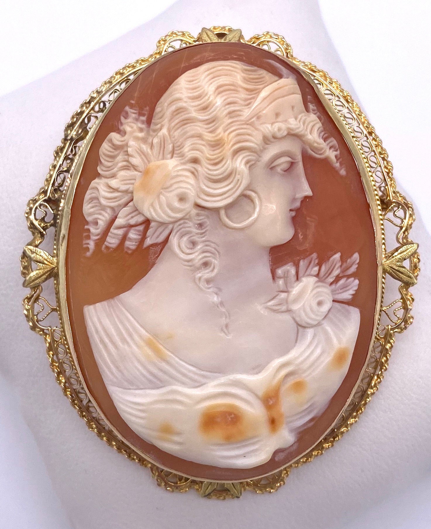 お歳暮 2024 Victorian Shell Cameo Classic Profile – Farley's 小物