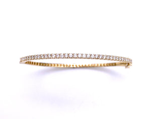 Hinged Bangle Bracelet With Diamonds A330B389913
