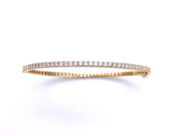 Hinged Bangle Bracelet With Diamonds A330B389913