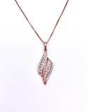 Diamond necklace in Rose Gold A604P2302WP