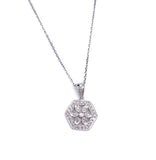 Diamond Snowflake or Flower Necklace A223P4906W