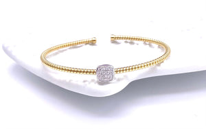 Simon G Yellow Gold Diamond Bangle Bracelet A846NB130Y