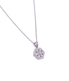 Diamond Snowflake or Flower Necklace A223P4906W