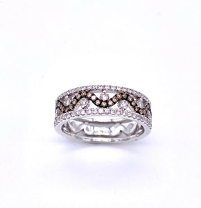 Chocolate and White Diamond Ring A093TR864WBA