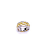 Yellow and White Diamond Band Ring A093NR894-62