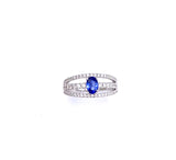 Oval Blue Sapphire Ring A038WZ5001H