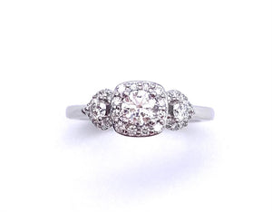 Lab Created Diamond Engagement Ring