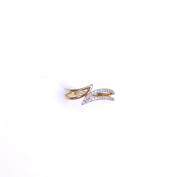 Two Tone Right Hand Ring A359OF22A13
