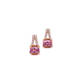 Lilac Garnet Earrings in Rose Gold F368EVF253LG2RI