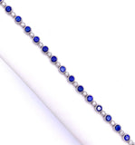Bezel Set Sapphire and Diamond Bracelet A80402244
