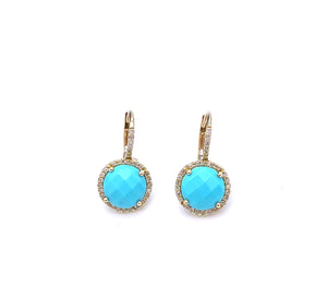 Turquoise Earrings F22393-1195BTRQ