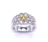 White and Yellow Diamond Right Hand Ring A302160W