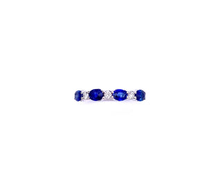 Sapphire and Diamond Band Style Ring C093MR979-1