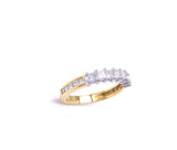 Yellow Gold Princess Cut Diamond Band A807WP175350/7