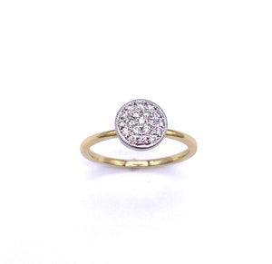 Two Tone Gold Diamond Pave Ring A3172R1898Y211160