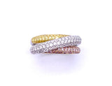 Tri-Color Diamond Ring A093KR22-1